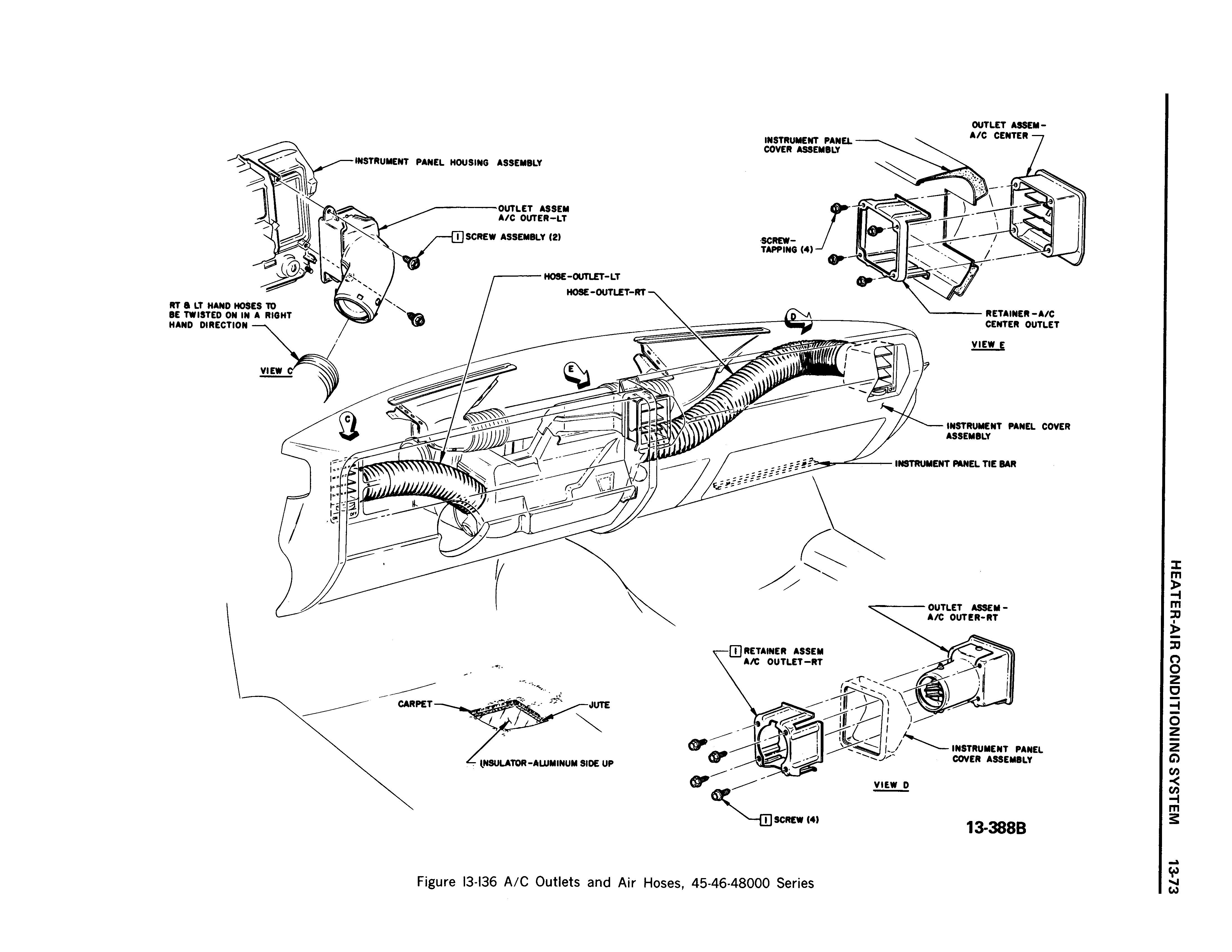 1970 Buick Body Service Manual Heater AC System Page 73 of 149